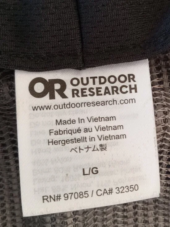 OUTDOOR RESEARCH Blue Gray Ventilated Wide Brim Sun Hat - Picture 10 of 10